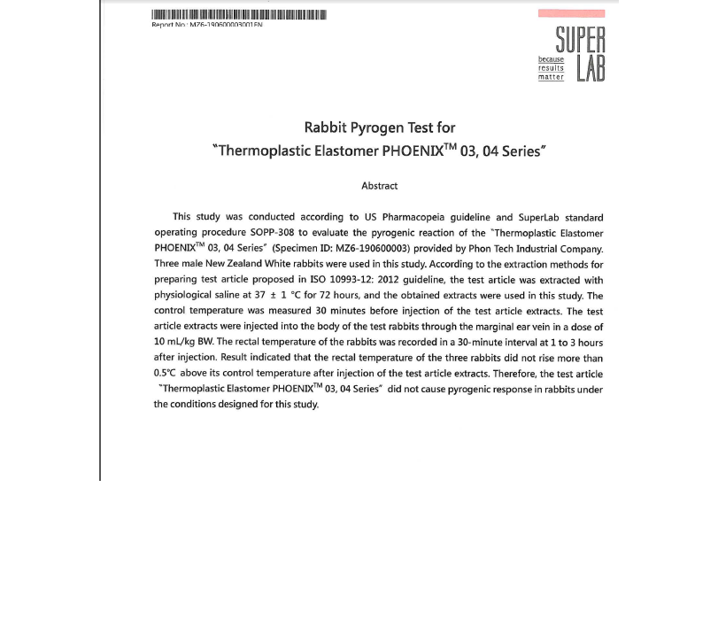 Pyrogen Test USP 151